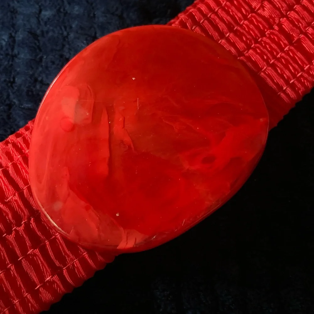 VINTAGE BELT WITH PLASTIC BUCKLE - Picture 2 of 5